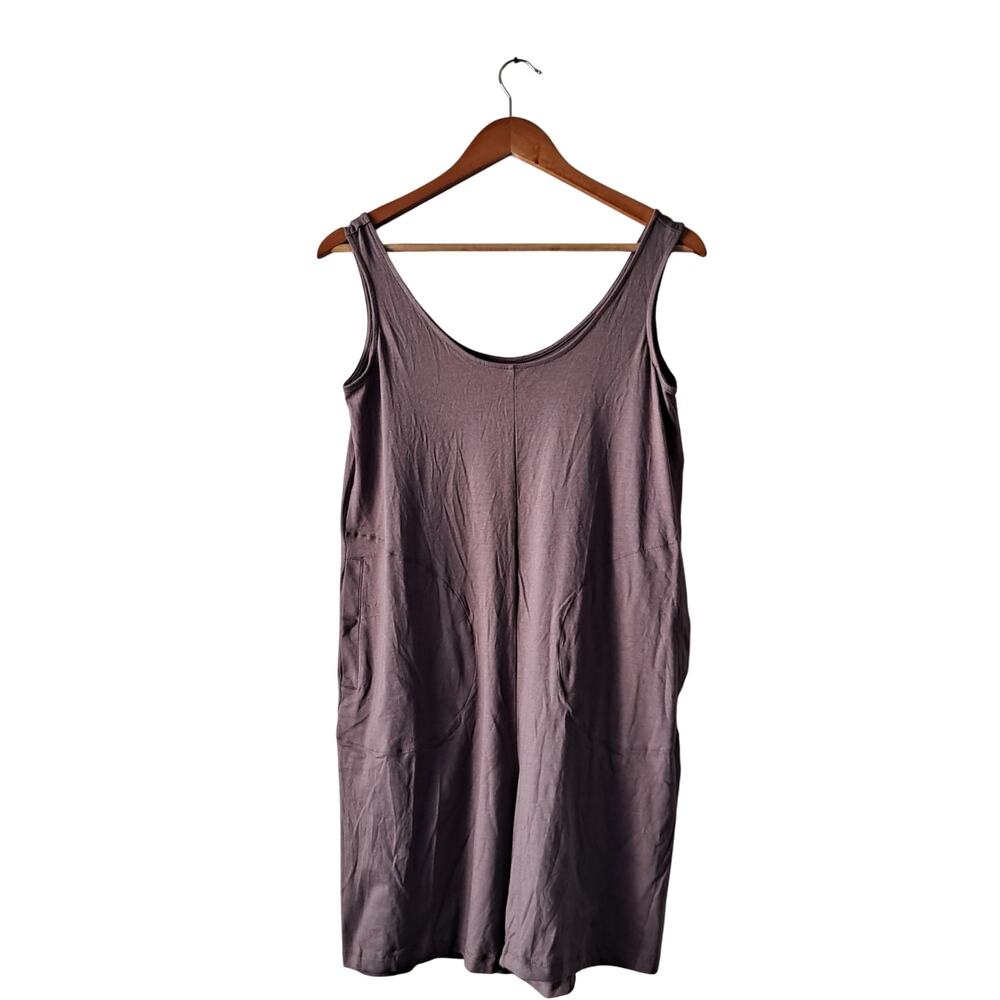 NWT Universal Standard Sleeveless Romper Pima Cotton Blend Brown Womens Size 4XS